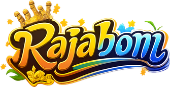 Logo rajabom bernuansa hangat